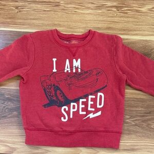 Disney Cars lightning McQueen Graphic Sweatshirt - size 4T